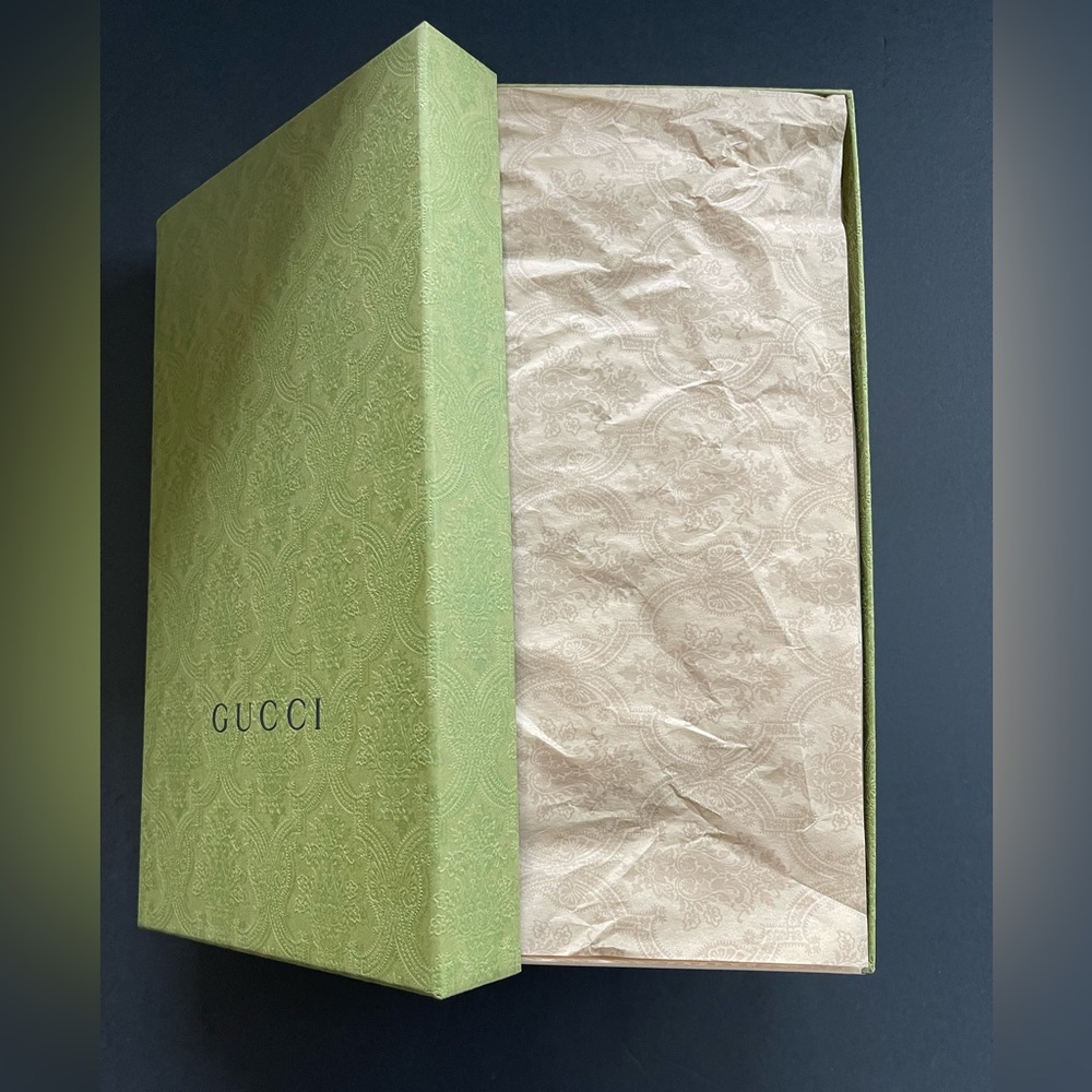 New Gucci Jumbo GG Canvas / Nappa Sam Sandals 37/US7 - Picture 14 of 15